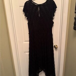Torrid Black High Low Lace Dress